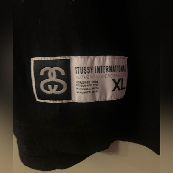 Stussy Black and Red Long Sleeve Tee - Picture 4 of 8